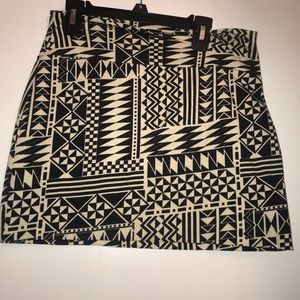 Large Aztec mini skirt